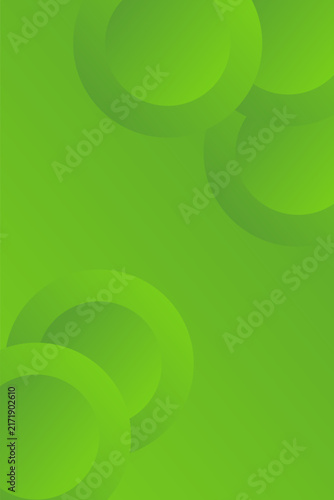 Green Abstract Concentric Circle Background, Modern Gradient Round Ring Vector Illustration