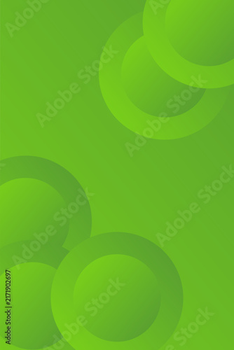 Green Abstract Concentric Circle Background, Modern Gradient Round Ring Vector Illustration