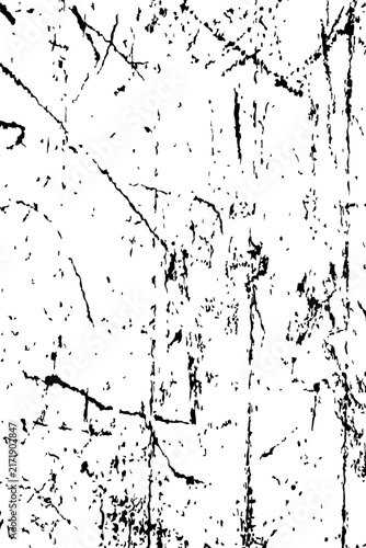 Black and White Scratch Grunge Overlay Texture, Distressed Weathered Line Vector Illustration