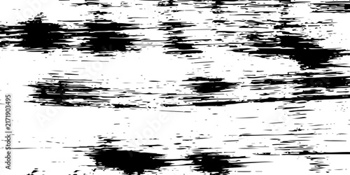 Black and White Grunge Texture Background, Distressed Noise Surface Vector Illustration