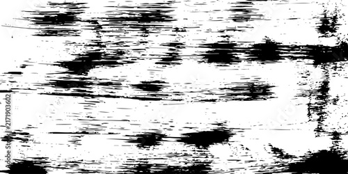 Black and White Grunge Texture Background, Distressed Noise Surface Vector Illustration