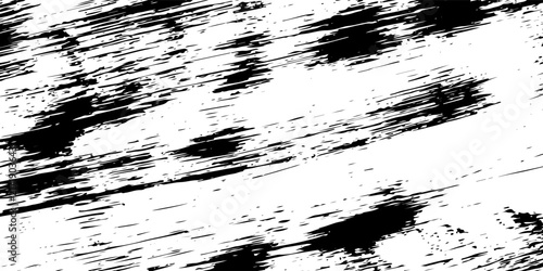 Black and White Grunge Texture Background, Distressed Noise Surface Vector Illustration