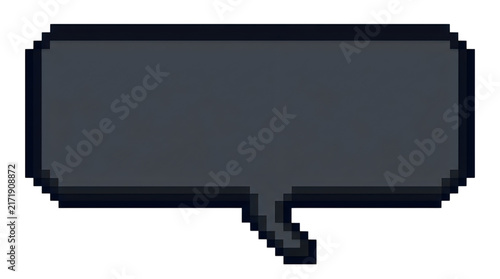 Pixel Art Speech Bubble Graphic Design Element Isolated Background transparent background