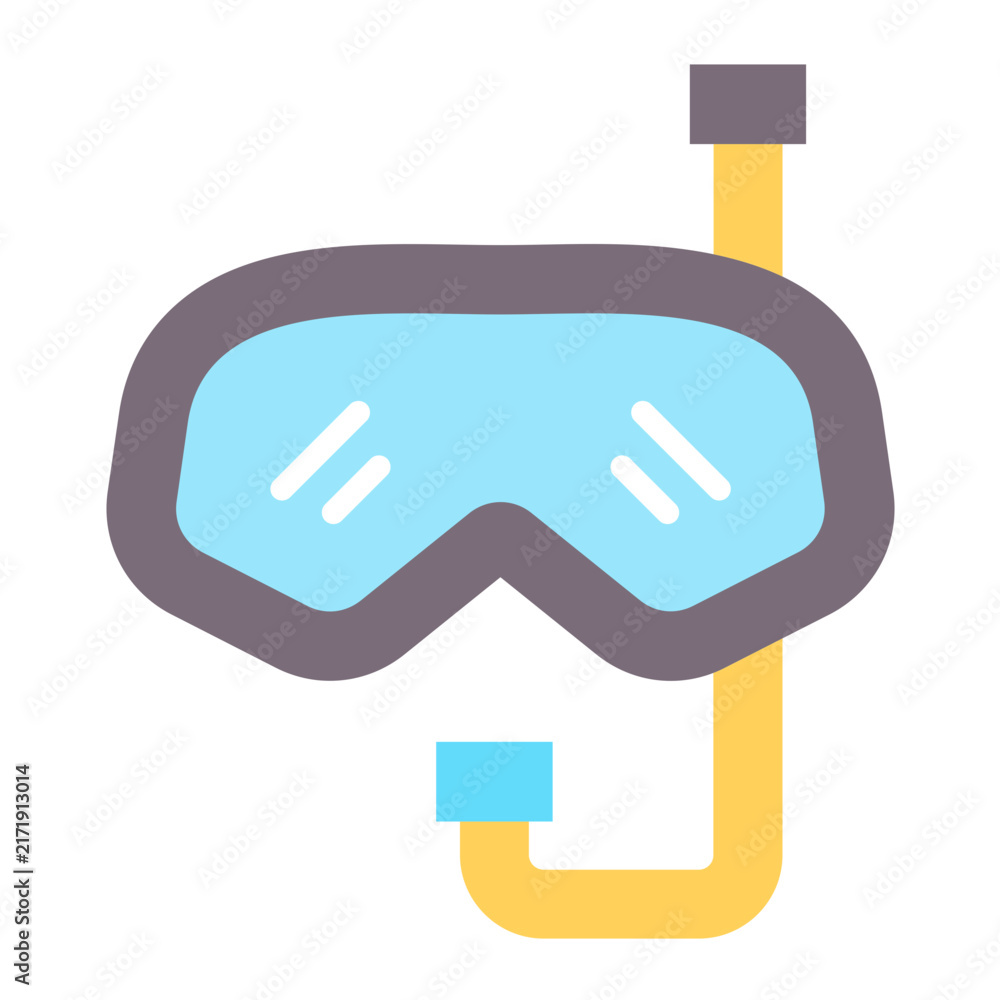 Obraz premium Diving Mask Vector Design Icon Style