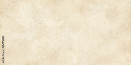 Cool cream parchment paper background. Gentle vintage discoloration with fine texture detail. Stylish design for wallpaper, backdrop and copy space.