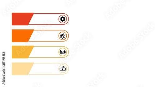 Infographic Timeline Template Animation for Business Presentation and Project Planning
