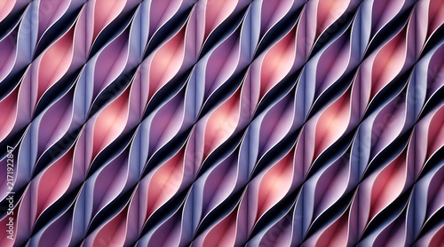 Abstract Pink and Purple Wavy Geometric Pattern Background
