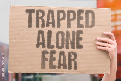 Foto "Trapped alone fear" Forced isolation from discrimination and trauma