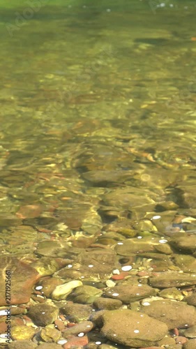 River water ripples making an abstract texture of water in motion, background