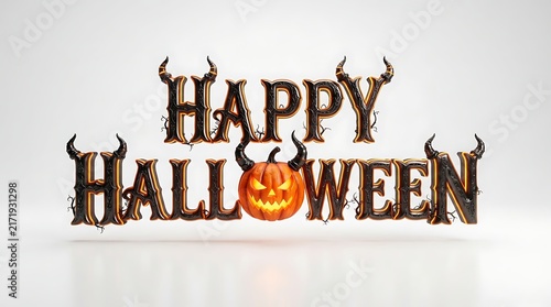 happy halloween text