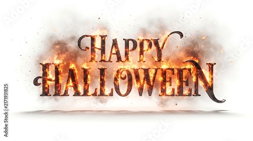 happy halloween text