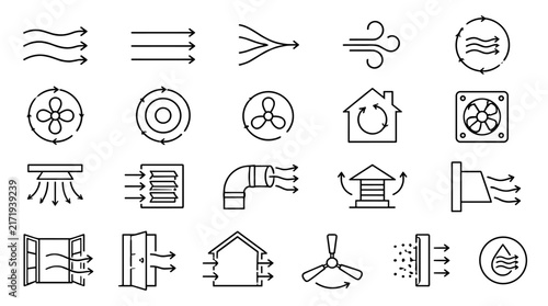 Weather Icons Set Minimalist Line SVG Collection.