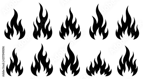 Vivid Flame Portrait Isolated Fire Visual.