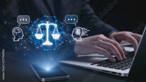 Obraz na plátně AI is transforming society, raising important ethics questions