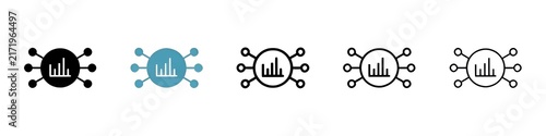 Foto Information compilation vector icon set