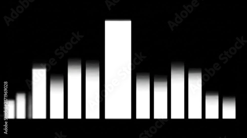 Abstract bar graph visualization of data trends