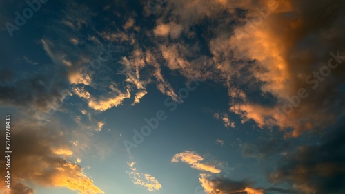 Photography fire in the sky