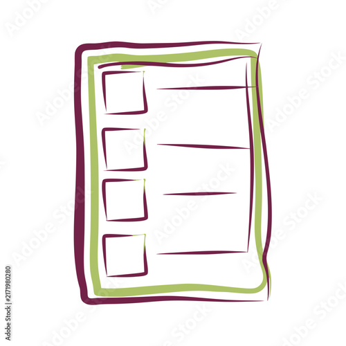 Checklist isolated vector illustration