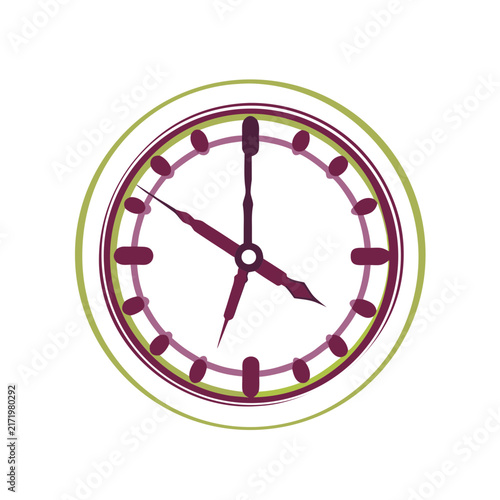 Clock isolated vector illustration