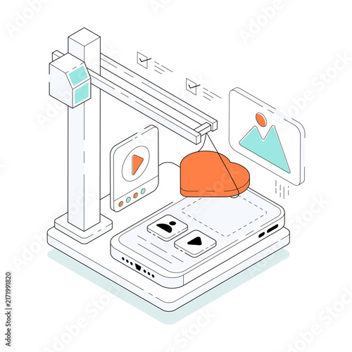 A premium download illustration of social media post 