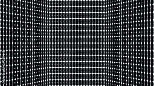 Broadcast Spinning Hi-Tech Glittering Illuminated Patterns Walls, Grayscale, Events, 3D, Loopable, 4K
