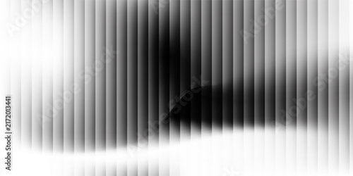 Digital halftone transition effect with vertical stripes on white