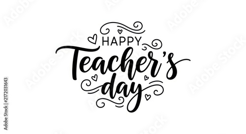 Happy Teacher's Day Calligraphy