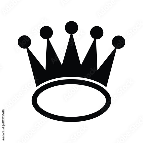 Set of royal pet crown silhouettes with dog or cat paw prints vector icons