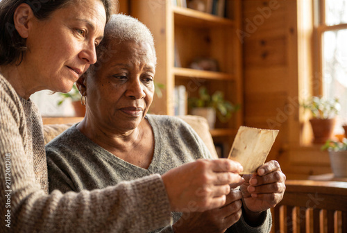 World Alzheimer's Day reminiscence concept for memory therapy and compassionate dementia care