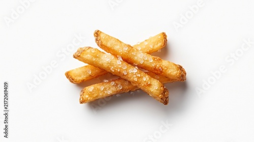 fried chicken nuggets on white