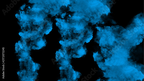 Blue smoke fog abstract background texture