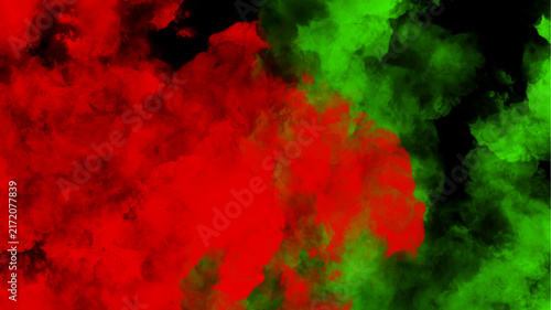 Red and green smoke texture