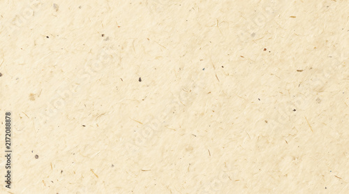 Elegant cream colored paper with subtle natural inclusions and delicate fiber texture, for eco conscious artistic projects