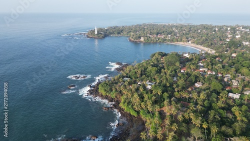 Картината върху платно Sri Lanka Lighthouse Dondra Drone