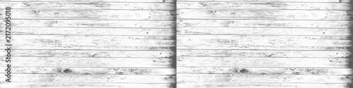 Obraz na płótnie White rustic wooden planks background, weathered barn wood texture with horizont