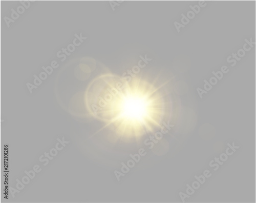 Festive yellow light shines brightly.
Magical optical glow surrounds the star.
Suitable for Christmas designs.