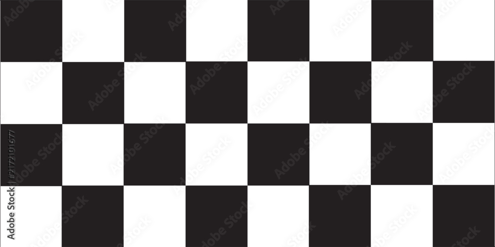 Fototapeta premium Checkered flag wave on white background design for sport race championship vector illustration.