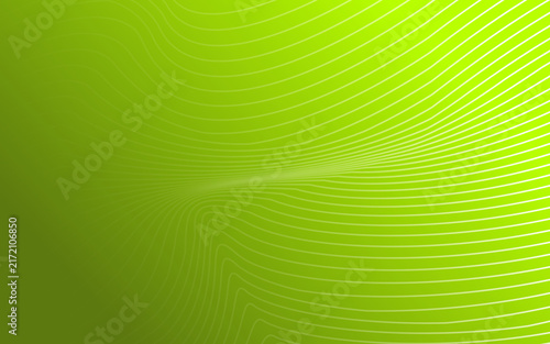 Green Abstract Wavy Line Gradient Background