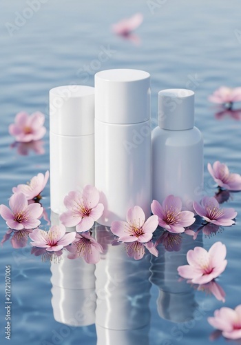 Blossom Serenity: Pure hydration, reflected.