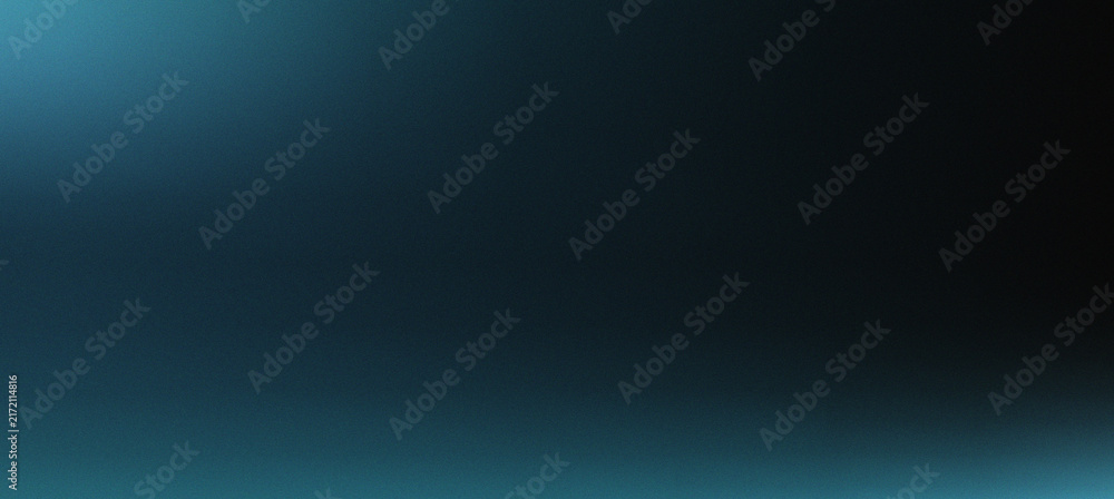 Obraz premium Dark teal grainy gradient texture background with smooth soft edges