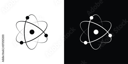 Bild auf Leinwand atom icon set