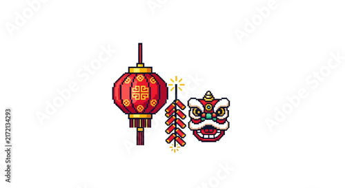 Chinese New Year Dragon Decorations.