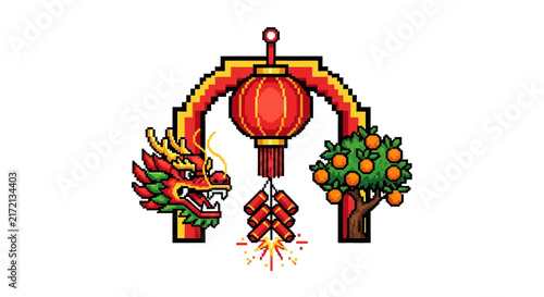 Chinese New Year Dragon Lantern.