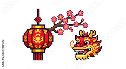 Chinese New Year Dragon Lantern.