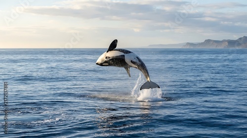 whale jumping out of water