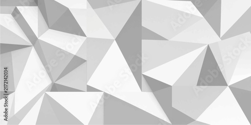 Abstract triangular polygonal geometric vector background with faceted low‑poly texture blending light and shadow seamlessly