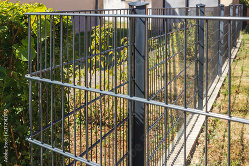 Obraz na płótnie Welded Wire Mesh Fence Panel