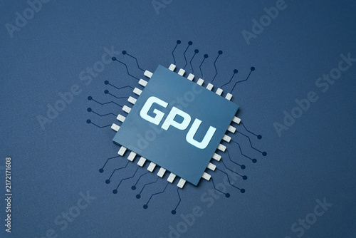 Cuadro en lienzo GPU Chip