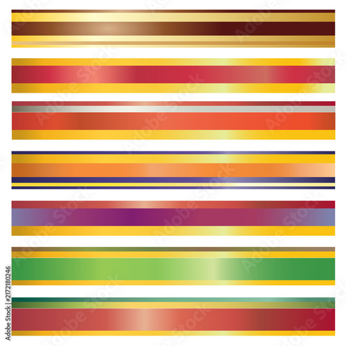 Shimmering striped pattern band