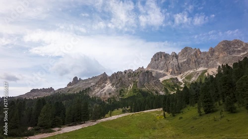 Campitello di Fassa - Fassa Valley - Italy - Time lapse